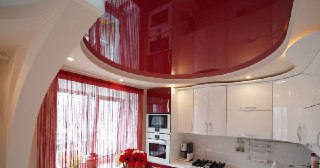 Натяжной потолок на кухню Воркута, цена от 6224 руб.
